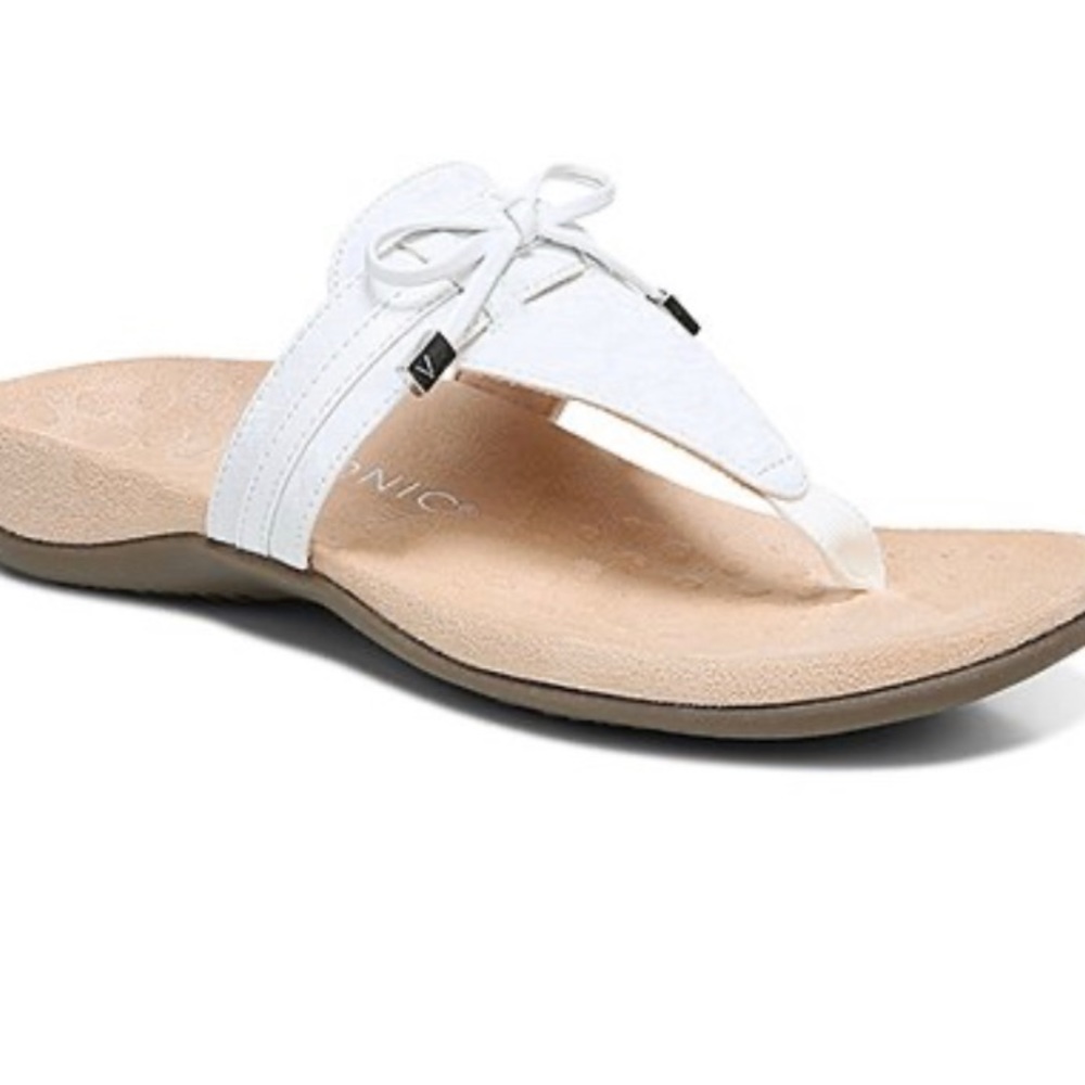 Vionic Amaya white flip flop NEW